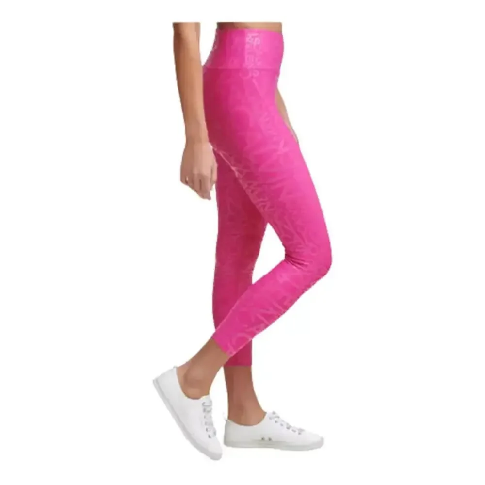 Calvin Klein Performance Women's Metallic-Print High-Waist 7/8Leggings XS - Picture 4 of 4